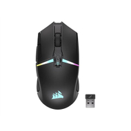 Maus lojërash Corsair CH-931B011-EU, 26000 DPI, Wireless + Bluetooth, i zi