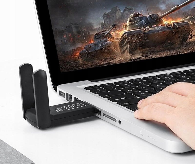 WiFi адаптер Zenwire WD-4605AC, USB 3.0, 1300 Mbps, со надворешни антени