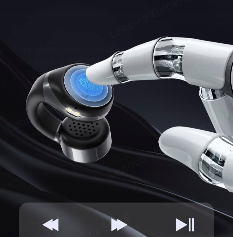 Dëgjuese Lenovo X20 Ear Clip TWS, 6 orë, 10m, me mikrofon, të zeza