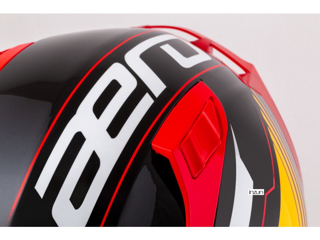 Helmetë moto CASSIDA Aero Drome 2026, integrale, polikarbonat, e zezë metalike portokalli e kuqe e bardhë