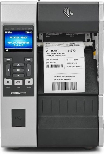 Printer etiketash Zebra ZT610, thermal transfer, 203 DPI, Ethernet LAN dhe Bluetooth