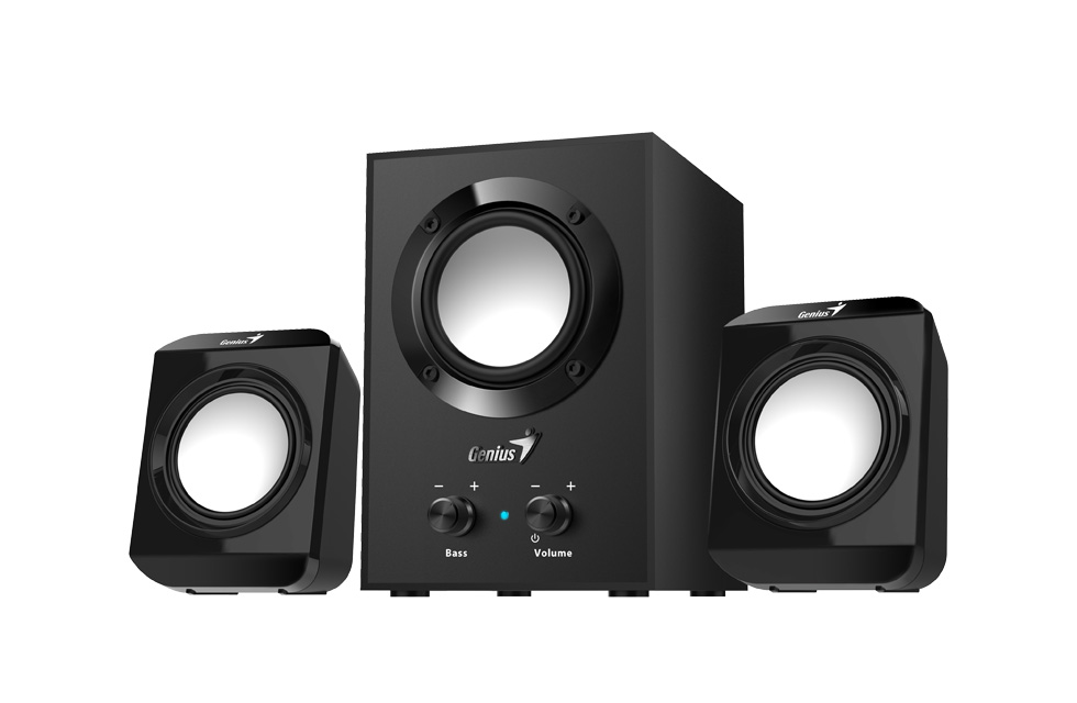 Folës kompjuteri Genius SW 2.1 300, 10W, 2.1 me subwoofer, i zi