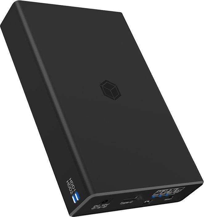 Kuti e jashtme RAID Icy Box IB-RD2253-C31, 2.5" SATA, USB 3.2 Gen 2, e zezë