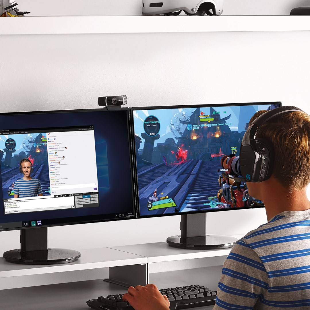 Kamerë Logitech C922, 1080p 60FPS, Auto-focus, e zezë