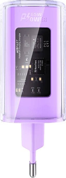 Karikues muri Acefast A45, 65W PD, 2x USB C 1x USB A, vjollcë