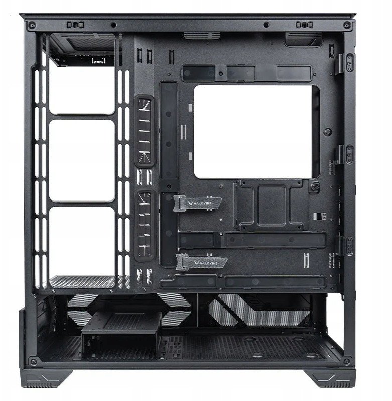 Kutia PC Valkyrie CASE VK03, panel LCD, xham i temperuar, e zezë