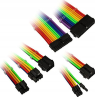 Set zgjatues kabllosh Kolink Core Adept, braided, për PSU, rainbow