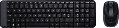 Komplet tastierë dhe maus Logitech MK220, wireless, USB, i zi