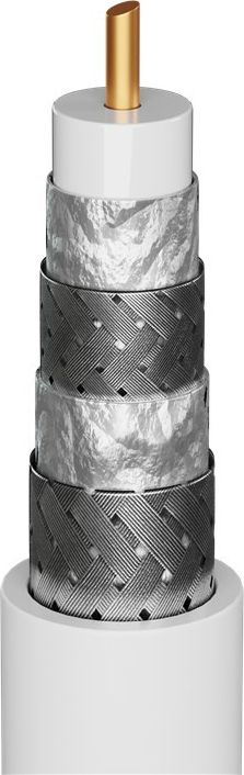 Kabllo antene Wentronic Goobay 70317, 2 m, 135 dB, e bardhë