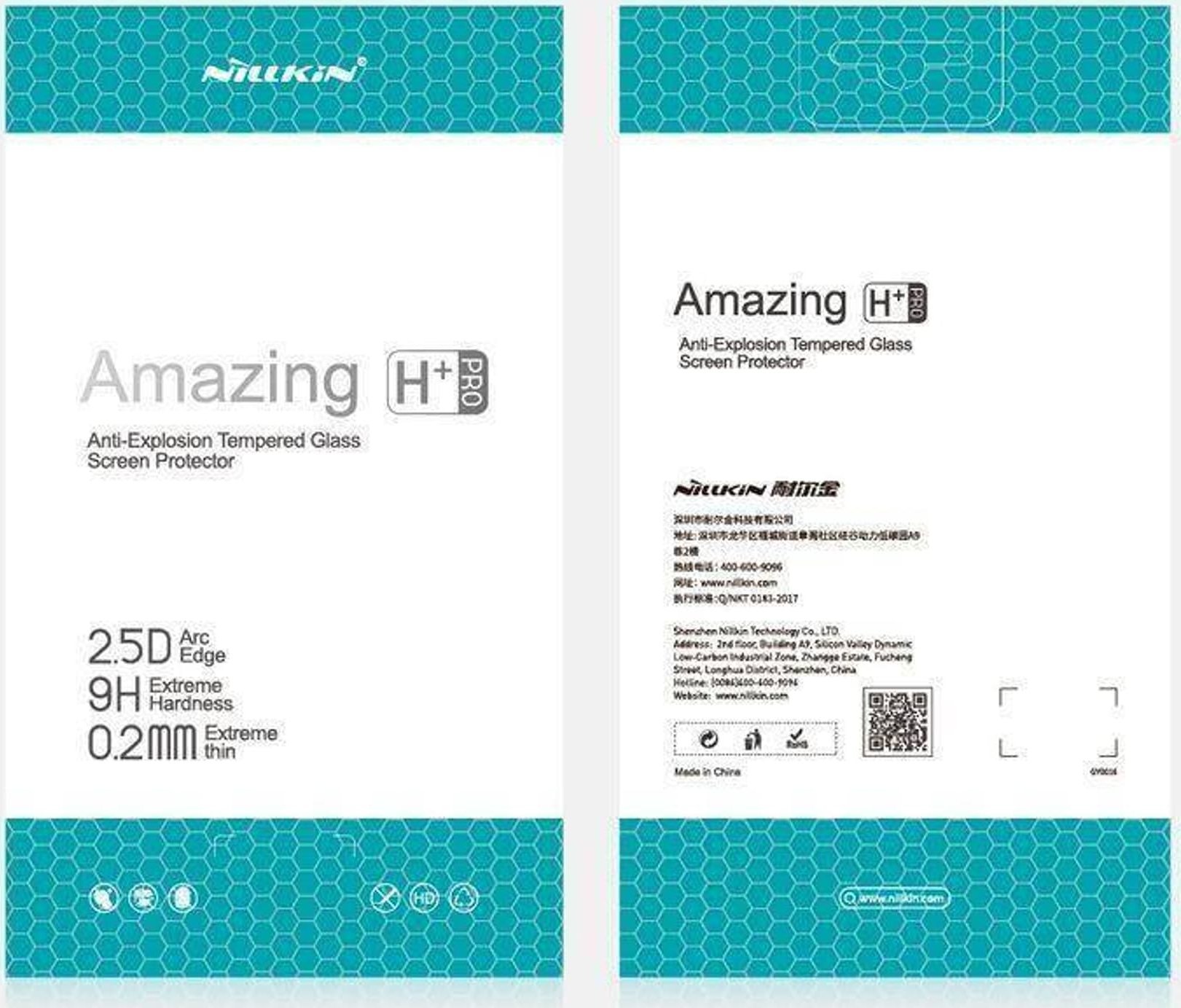 Mburojë ekrani Nillkin Amazing H+Pro, xham i kalitur 9H, transparent