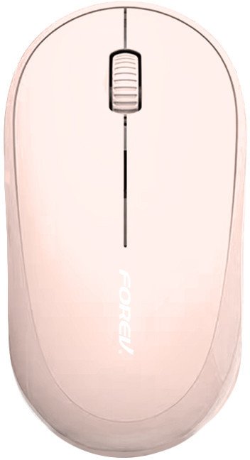 Mouse wireless Forev FV-185, silent keys, i rozë