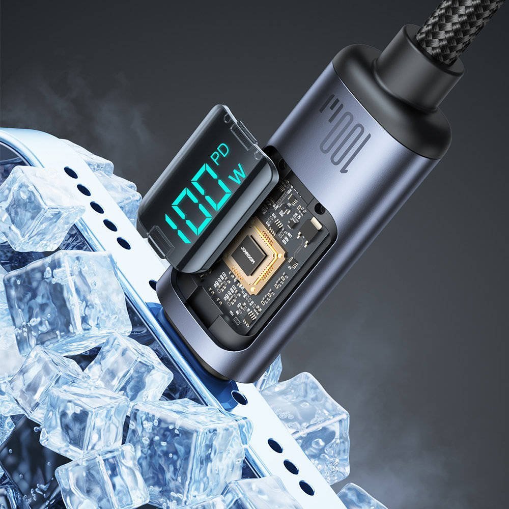 Kabllo USB Joyroom S-CC100A16, USB-C në USB-C, 1.2m, 100W, e zezë