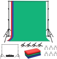 Set për montimin e sfondeve fotografike Tripod Puluz, 2 x 2 m, 3 copë