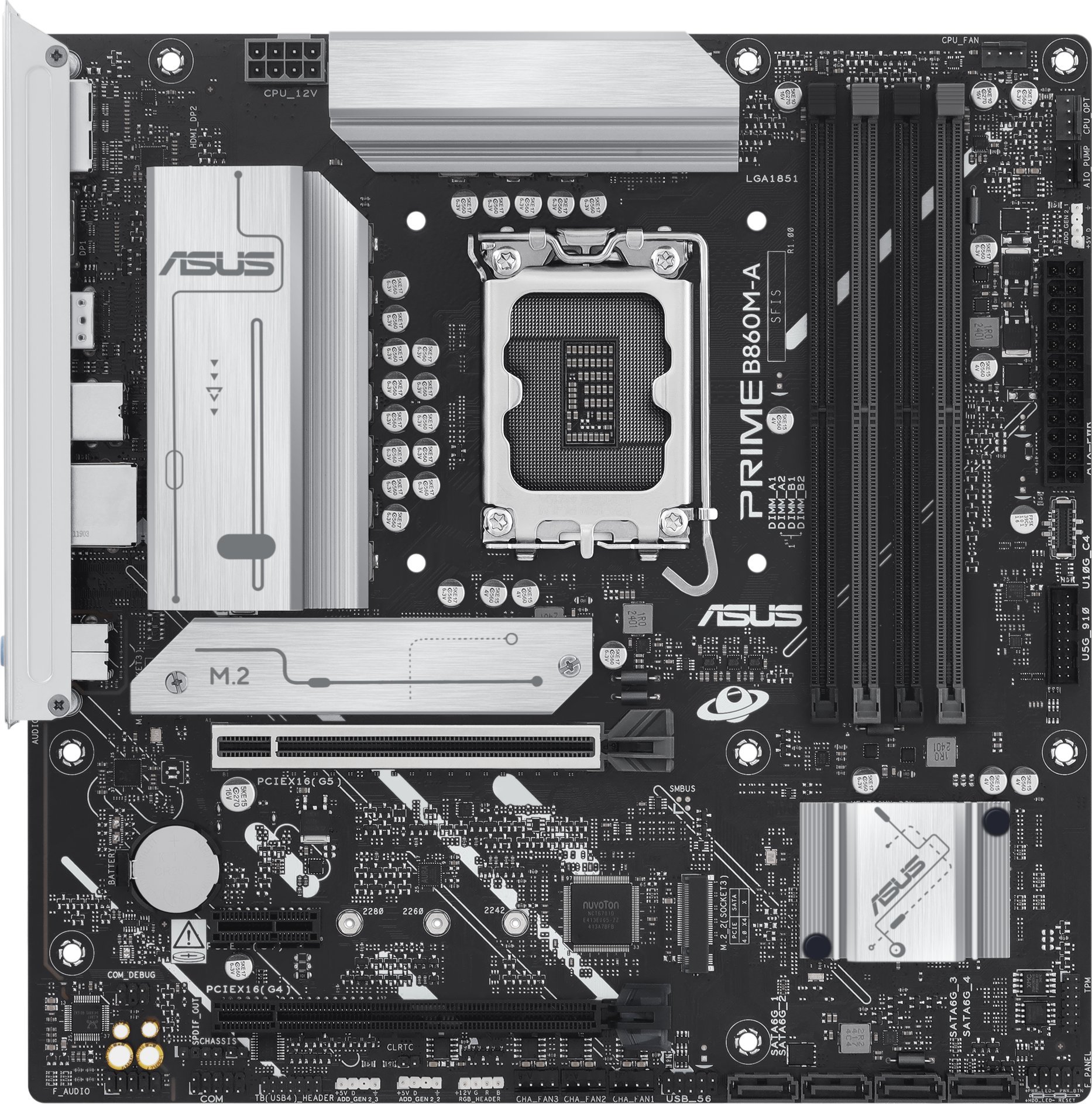 Pllakë amë ASUS PRIME B860M A CSM, Intel B860, DDR5, mATX