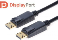 Kabllo PremiumCord 2x DisplayPort, 1m, e zezë