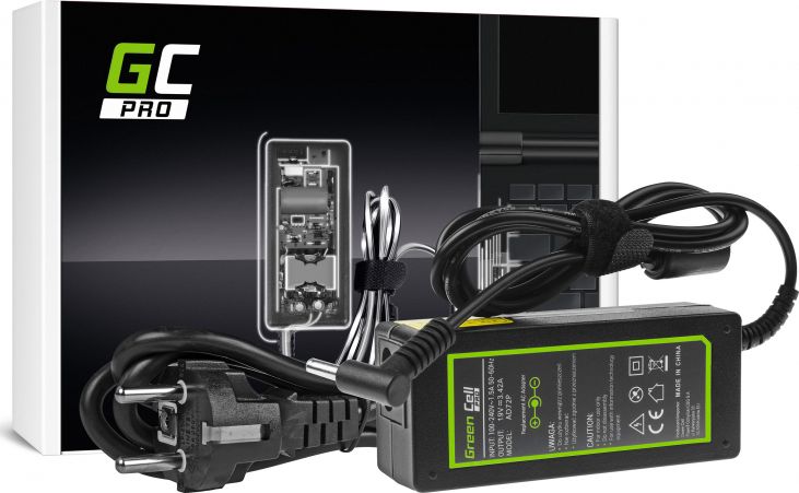Adapter për laptop Green Cell, 65W, 19V