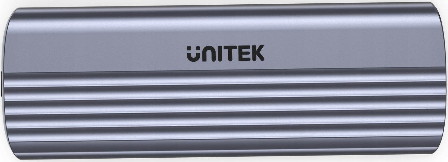 Kuti eksternale SSD UNITEK S1241B01, M.2 NVMe, USB C 10Gbps, gri