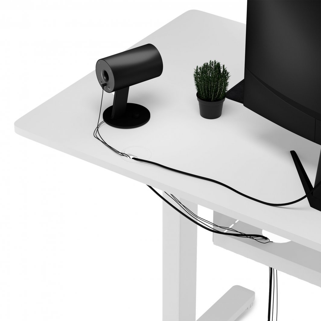 Tavolinë elektrike SENSE7 Nojo, 120cm x 60cm, e bardhë