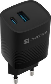 Karikues Natec Ribera GaN NUC-2141, 30W, 1x USB A, 1x USB C