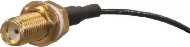 Kabllo pigtail MikroTik U.fl-SMA, 0.15m, e zezë/ e artë
