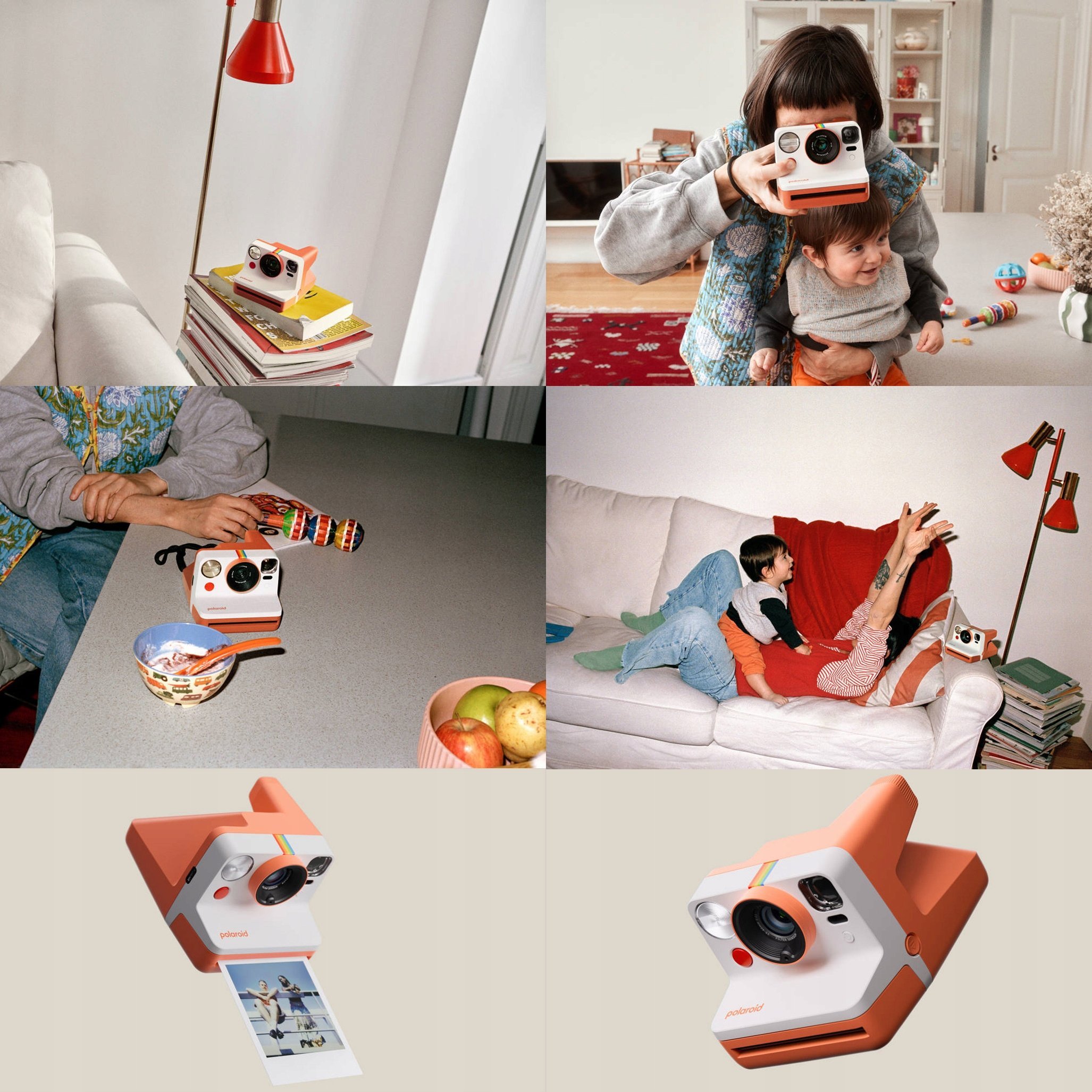 Kamerë instant Polaroid Now, analog, USB C, e zezë