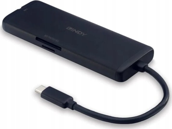 Stacion docking USB C Lindy 43358, HDMI 4K, 100W PD, i zi