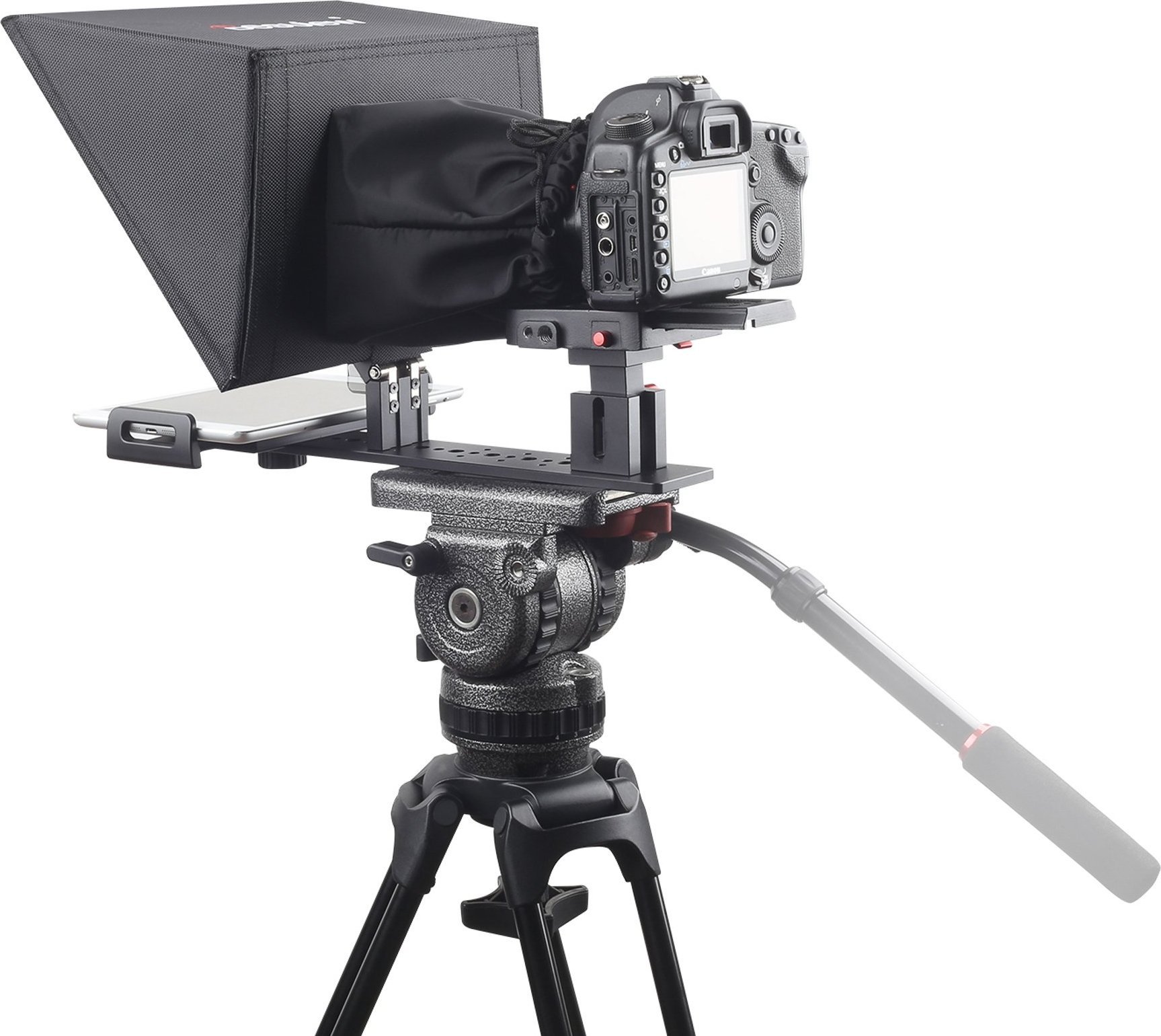 Teleprompter Desview T12, për kamera DSLR dhe smartphone, i zi