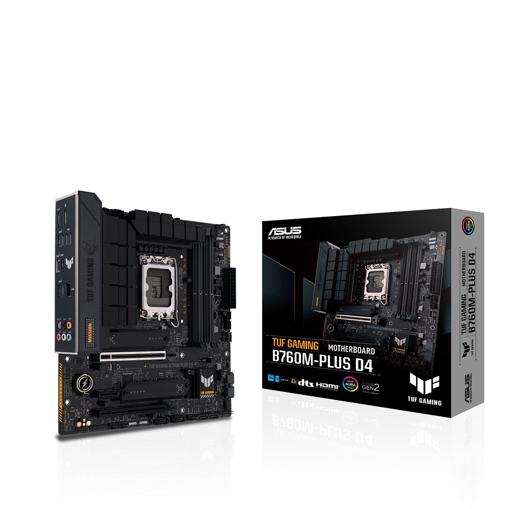 Pllakë amë ASUS TUF GAMING B760M-PLUS D4, LGA 1700, mATX