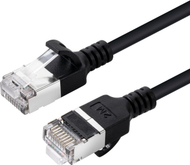 Kabllo rrjeti MicroConnect CAT6A U-FTP Slim, 0.5m, LSZH, gri