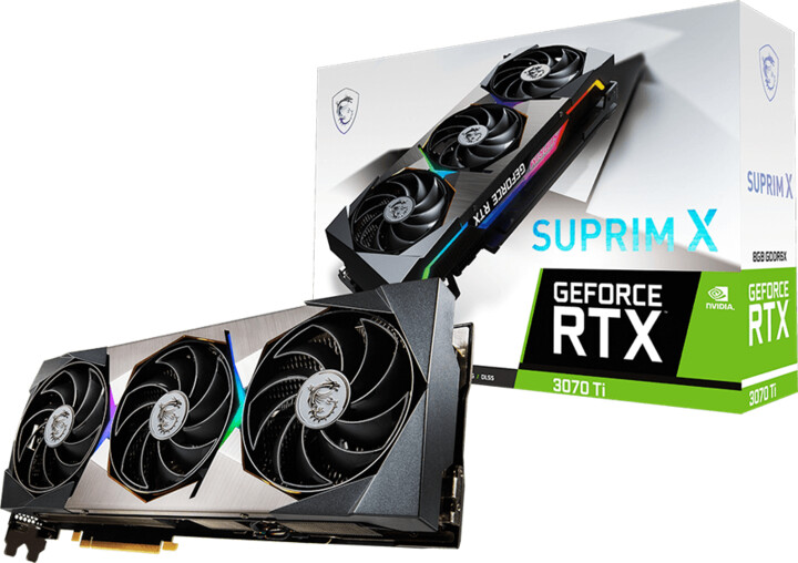 [OUTLET] Kartë grafike MSI GeForce RTX 3070 Ti SUPRIM X 8G, 8GB GDDR6X, LHR