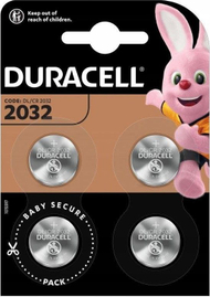 Bateri Duracell, CR2032, 220mAh, 4 copa