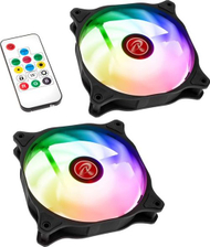 Ventilatorë kase Raijintek EOS 12 RBW ADD, 120mm, set 2 copë me hub dhe telekomandë, të zinj