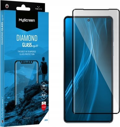 Xham mbrojtës MyScreen Protector Ms Diamond Glass Edge 3D për Huawei Pura 70 Ultra, xham i temperuar, i zi