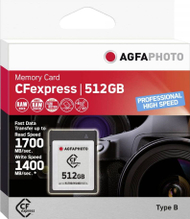 Kartë memorie AgfaPhoto profesionale CFexpress, 512GB