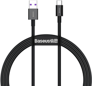 Kabllo për karikim / të dhëna Baseus Superior Series USB-A - USB-C, 66W, 1m, e zezë