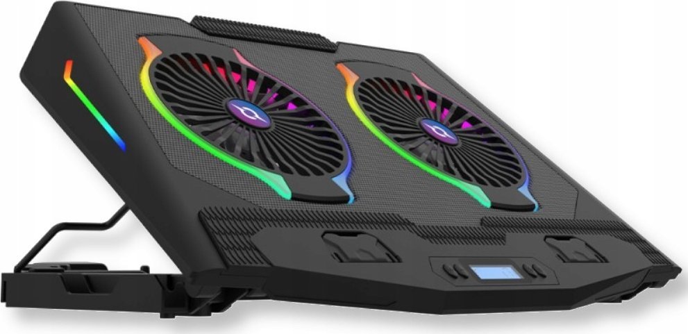 Ftohës laptopi AQIRYS Pluto, për 17", me RGB, i zi