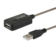 Zgjatës aktiv USB Savio CL-76, 5m, i zi