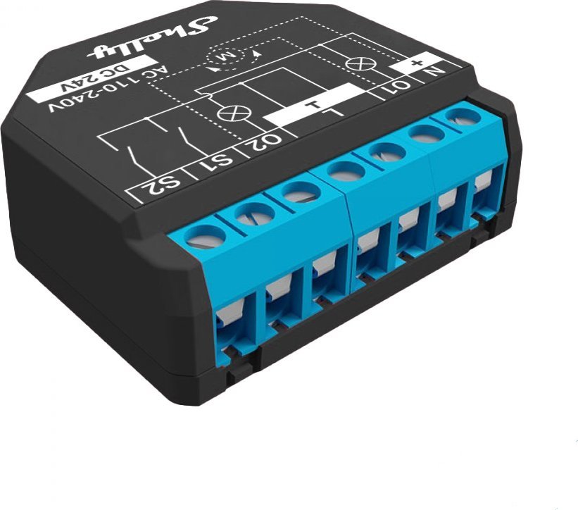 Çelës smart Shelly Controller Plus 2PM, 2 kanale, Wi-Fi, i bardhë