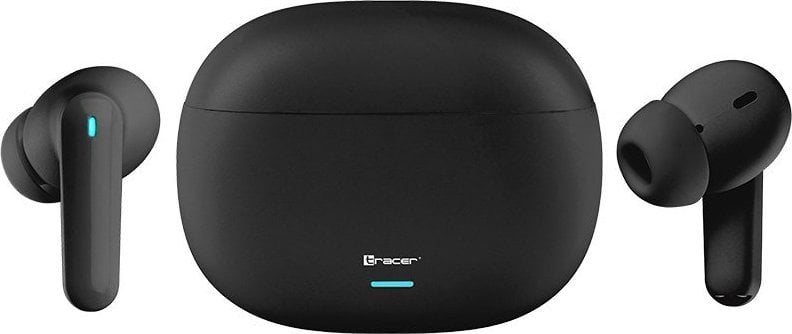 Безжични слушалки Tracer S1 ANC TWS, Bluetooth 5.3, со кутија за полнење, црни
