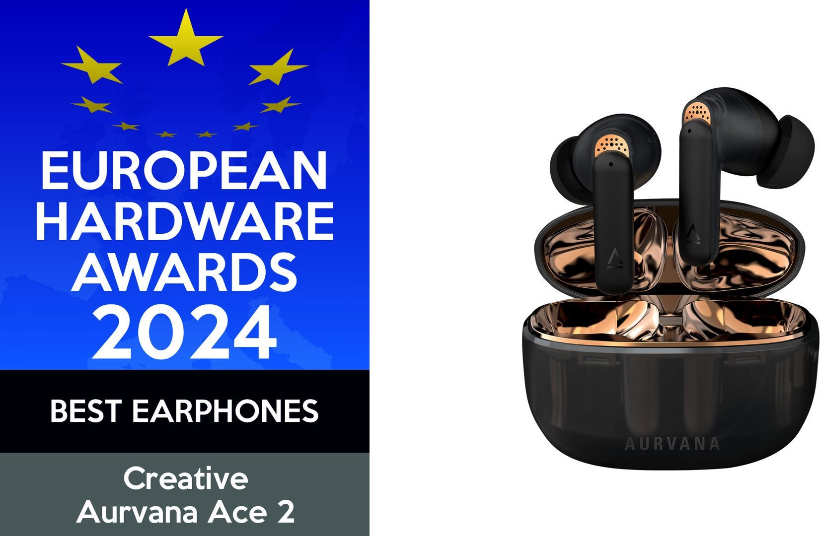 Безжични слушалки Creative Aurvana Ace 2, Bluetooth 5.3, ANC, црни