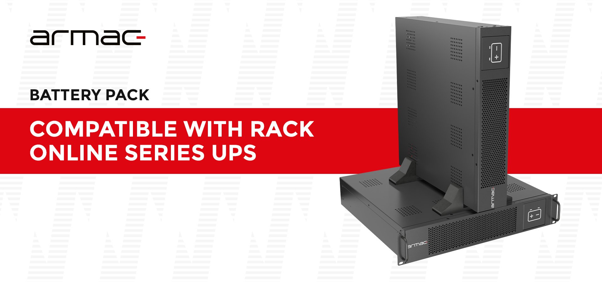 Modul baterie ARMAC B/0609/R/DF, 6x 9Ah 12V, rack 19" 2U, i zi