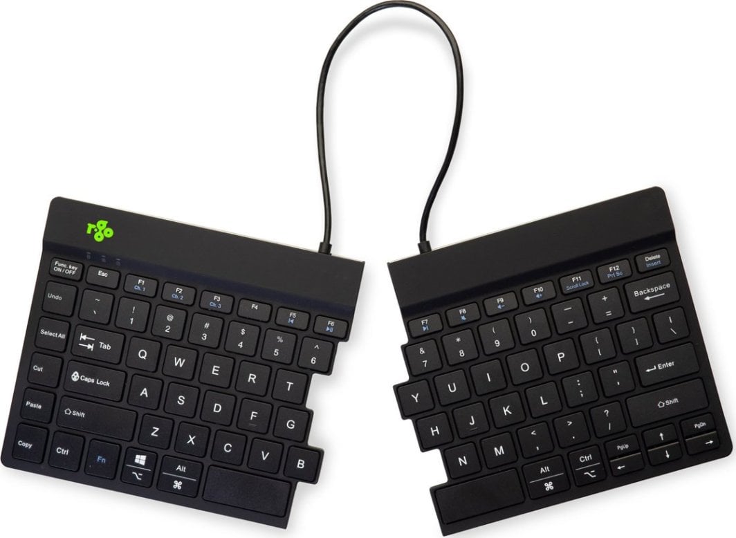 Tastierë R-GO Tools, wireless, US, e zezë