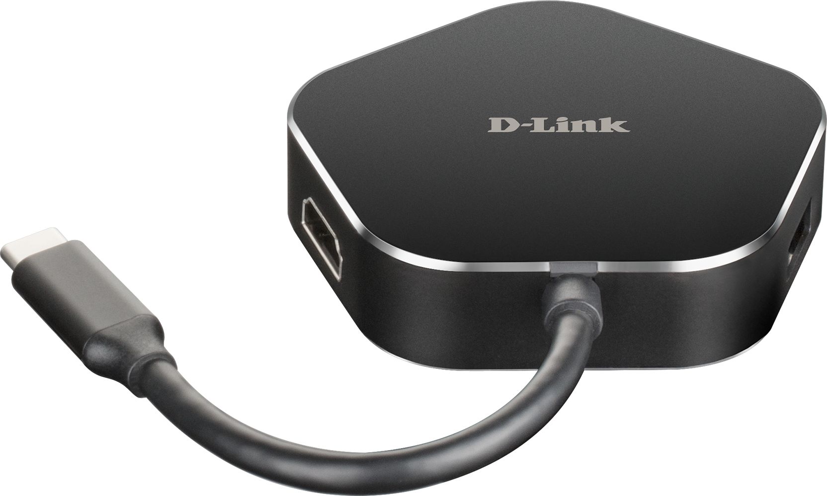 Stacion dokimi USB C D Link DUB M420, 4 në 1, HDMI 4K, gri