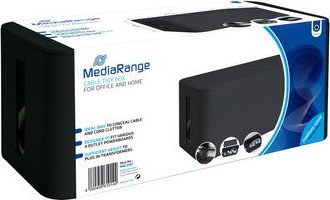 Кутија за кабли MediaRange Cable Box Medium, 318x126x135mm, црна