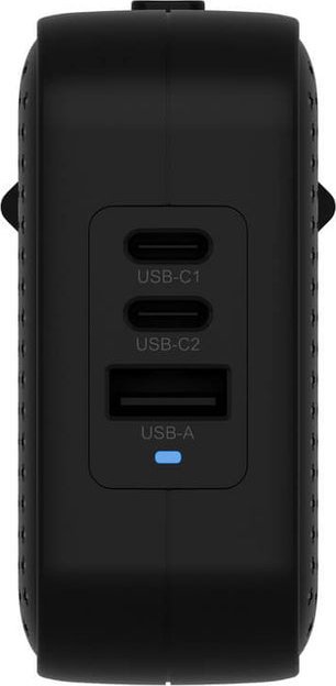 Патен полнач HYPER HyperJuice 70W, USB C GaN, 3 порти, црн