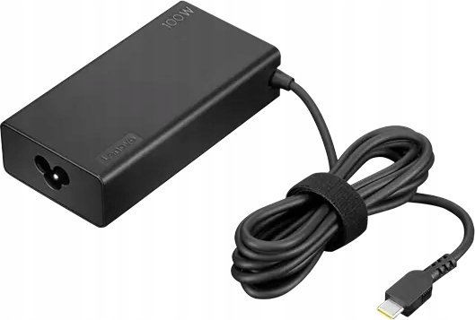 Adapter karikues Lenovo 100W AC, USB Type C, për laptop, i zi
