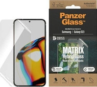 Mbrojtëse ekrani PanzerGlass për Samsung Galaxy S23, Matrix Hybrid Glass, Ultra-Wide Fit, transparente