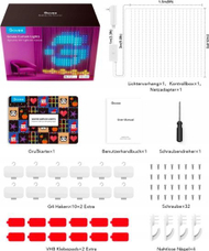 Perde drite LED Govee H70B1, RGBIC, Wi Fi dhe Bluetooth, IP65