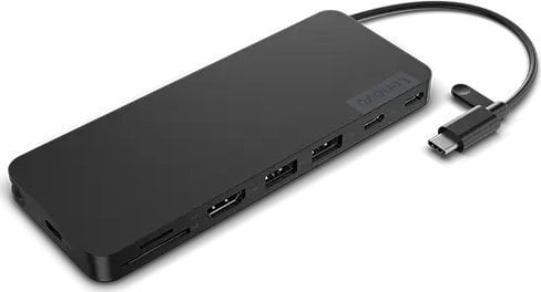 Stacion lidhës Lenovo, USB-C, HDMI, i zi