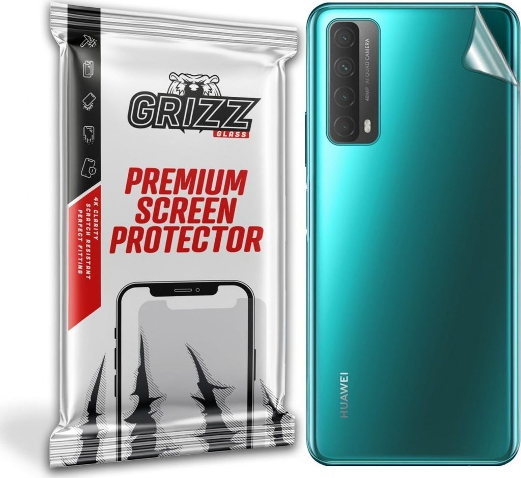 Film mbrojtës GrizzGlass UltraSkin për Huawei P Smart 2021, pjesa e pasme, transparent